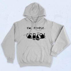 Black Cat Ew People With Mask Hoodie