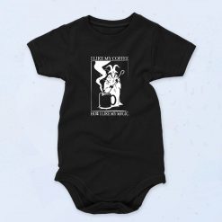 Black Coffee Black Magic Cute Baby Onesie