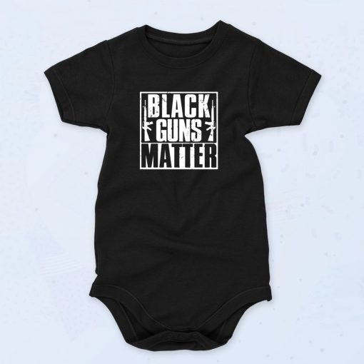 Black Guns Matter Cute Baby Onesie