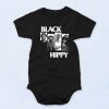 Black Hippy Vintage Style Baby Onesie