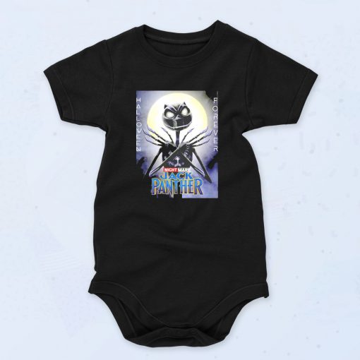 Black Panther Halloween Jack Panther Baby Onesie