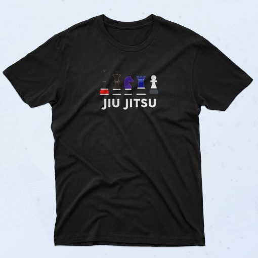 Brazilian Jiu Jitsu Chess Pieces Bjj 90s T Shirt Style