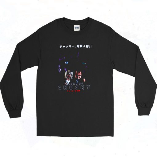 Bride Of Chucky Japanese Poster Long Sleeve Shirt Style