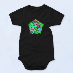 Bulbasaur Pokemon Evolution Chart Custom Cute Baby Onesie