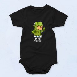 Cactus Hug Iam Not A Hugger Cute Baby Onesie