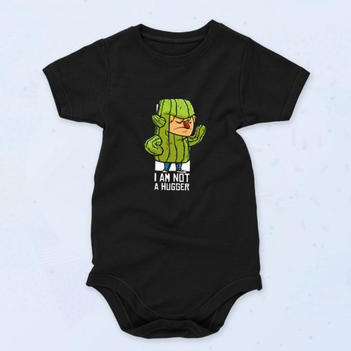 Cactus Hug Iam Not A Hugger Cute Baby Onesie