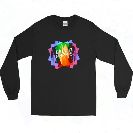 Calvin Harris Kaleidoscope Marine Long Sleeve Shirt Style