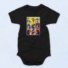 Captain America Through The Years Cute Baby Onesie