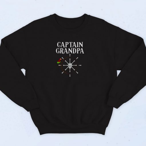 Captain Grandpa 90s Sweatshirt Fashion