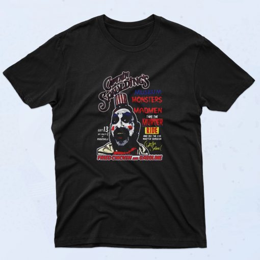 Captain Spaulding Poster Style Museum Monsters And Madman 90s T Shirt Style