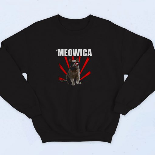 Cat 4th Of July Meowica 90s Sweatshirt Fashion