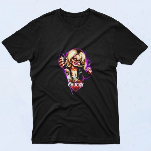 Childs Play Neon Chucky And Tiffany 90s T Shirt Style