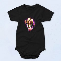 Childs Play Neon Chucky And Tiffany Cute Baby Onesie