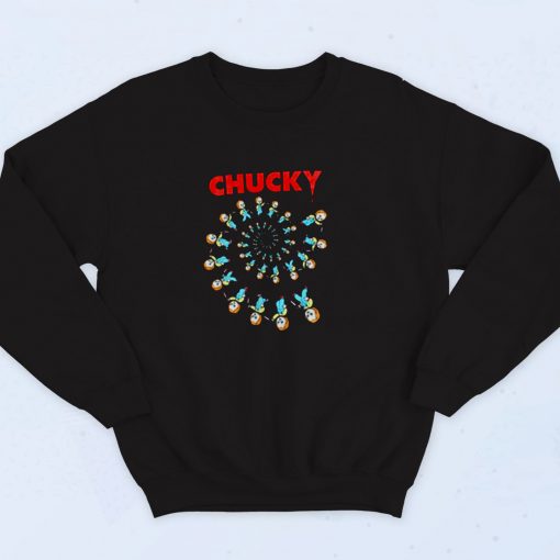 Childs Play Spiral Of Scary Chucky Halloween 90s Sweatshirt Fashion