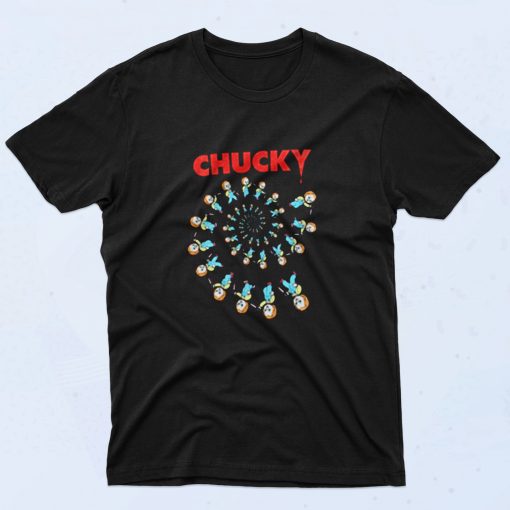 Childs Play Spiral Of Scary Chucky Halloween 90s T Shirt Style