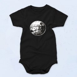 Christmas Vibes Flying Over The Moon Cute Baby Onesie