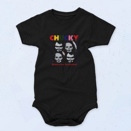 Chucky Batteries Included Cute Baby Onesie