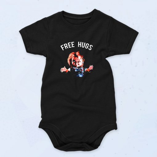 Chucky Free Hugs Childs Play Horror Movie Cute Baby Onesie