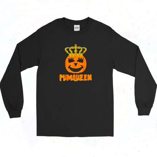 Couples Easy Halloween Pumqueen Long Sleeve Shirt Style