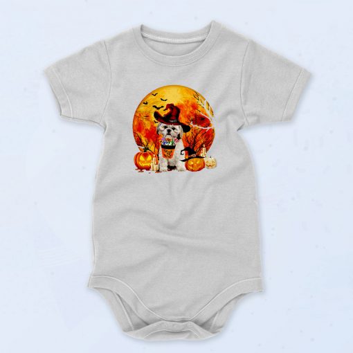 Cute Trick Or Treat Shih Tzu Baby Onesie