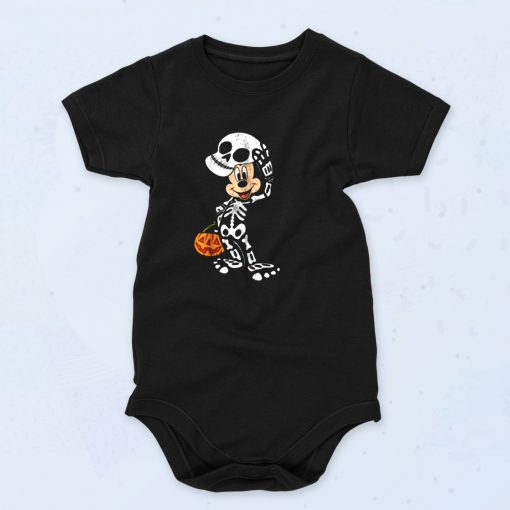 Disney Halloween Micke Mouse Skeleton Cute Baby Onesie