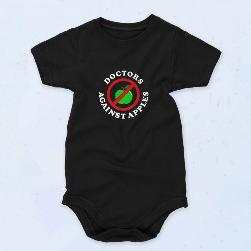 Doctors Against Apples Funny Cute Baby Onesie