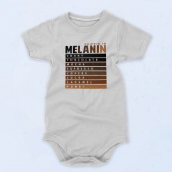 Drippin In Melanin Black African Baby Onesie