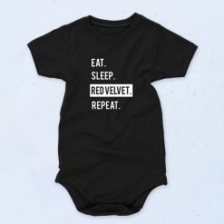 Eat. Sleep. Red Velvet. Repeat. Kpop Cute Baby Onesie