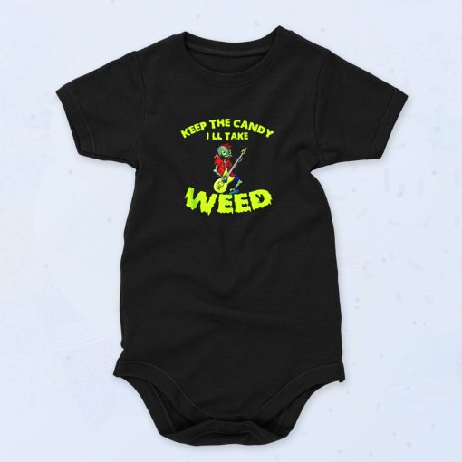 Electric Guitar Halloween Rock Zombie Creepy Cute Baby Onesie