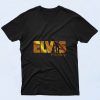 Elvis Presley Gold Print King Rock Music 90s T Shirt Style