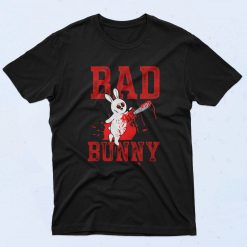 Evil Rabbit With Chain Saw 90s T Shirt Style