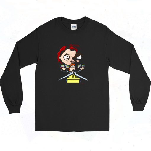 Family Guy Stewie Chucky Halloween Long Sleeve Shirt Style