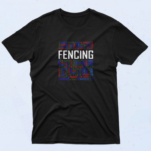 Fencing Lover 90s T Shirt Style