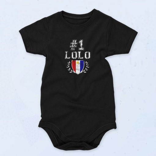 Filipino Gift For Grandpa Cute Baby Onesie