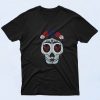 Flower Hearts Sugar Skull 90s T Shirt Style