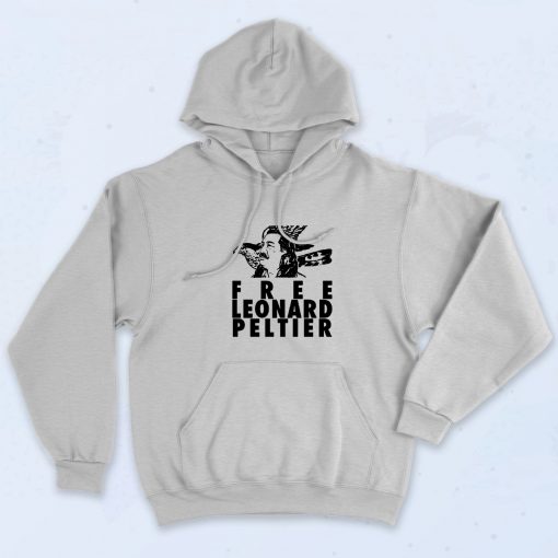 Free Leonard Peltier American Indian Hoodie