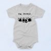 Funny Black Cat Ew People Baby Onesie