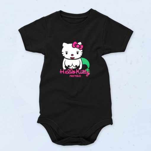 Funny Kitty Mermaid Cute Baby Onesie