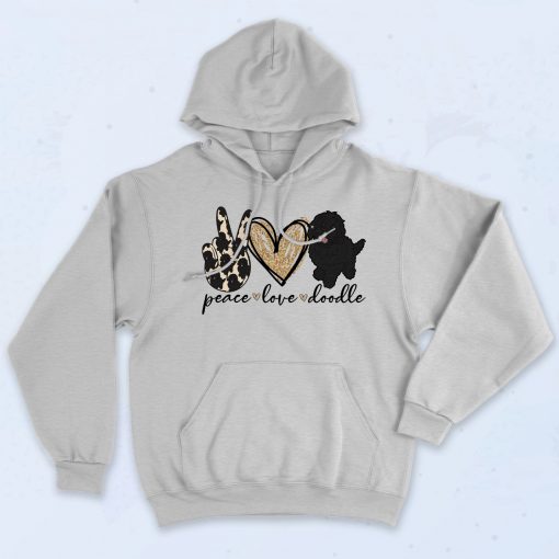 Funny Peace Love Doodle Hoodie