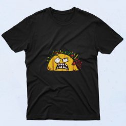 Funny Tacos Zombie Face Scary Halloween 90s T Shirt Style