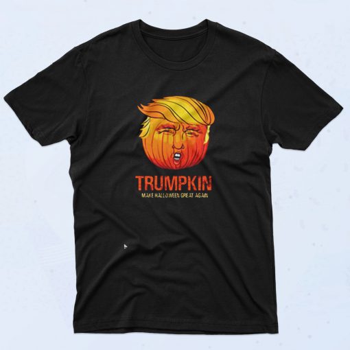 Funny Trump Halloween Trumpkin 90s T Shirt Style