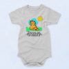 Garfield When I Die I May Not Go To Heaven Funny Cartoon Baby Onesie