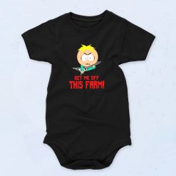 Get Me Off This Farm Cute Baby Onesie