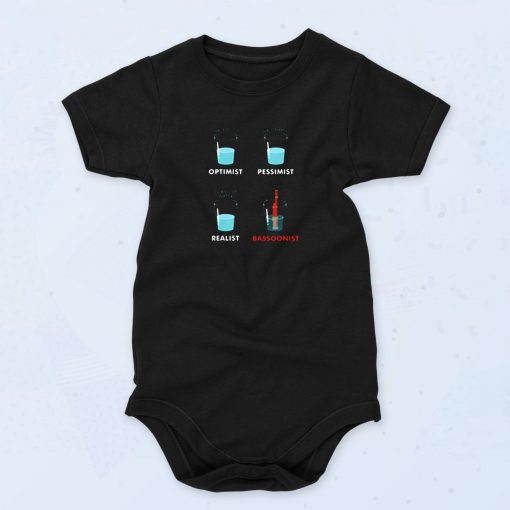 Glass Of Water Bassoonist Bassoon Player Cute Baby Onesie