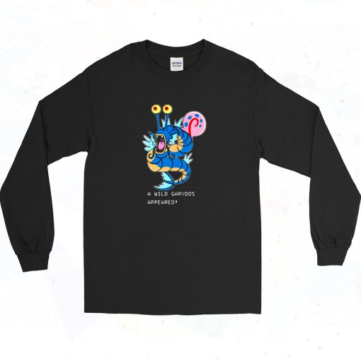 Gyarados Pokemon Gary Spongebob Long Sleeve Shirt Style