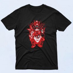 Halloween Looney Tunes Red Flame 90s T Shirt Style