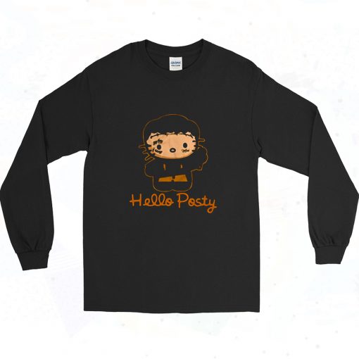 Hello Posty Post Malone Funny Hello Kitty Long Sleeve Shirt Style