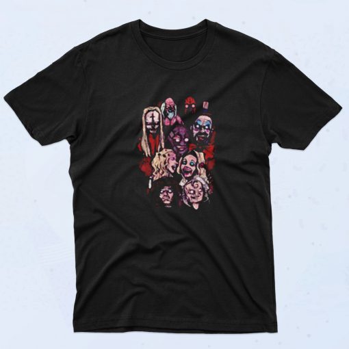 House Of 1000 Corpses Horror Movie Characters 90s T Shirt Style