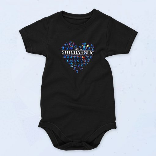 I Am A Stitchaholic Cute Baby Onesie