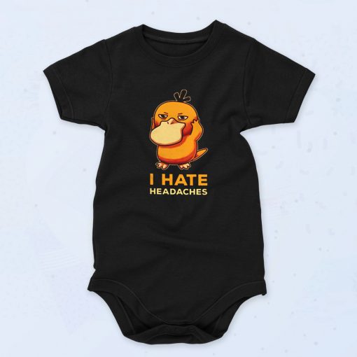 I Hate Headaches Cute Baby Onesie